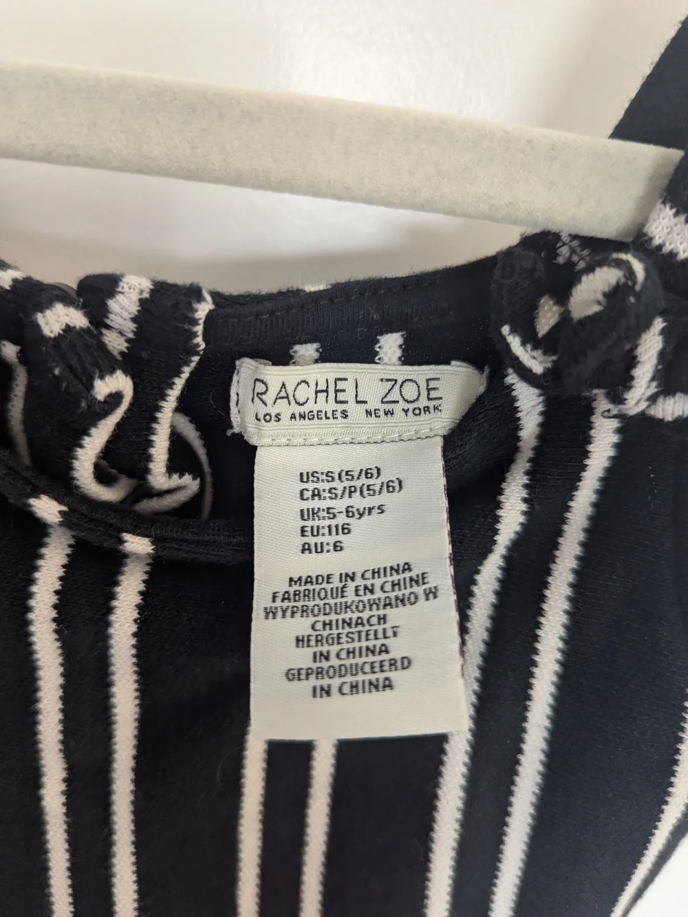 Rachel Zoe Black & White Striped Girls' Two-Piece Shorts Set